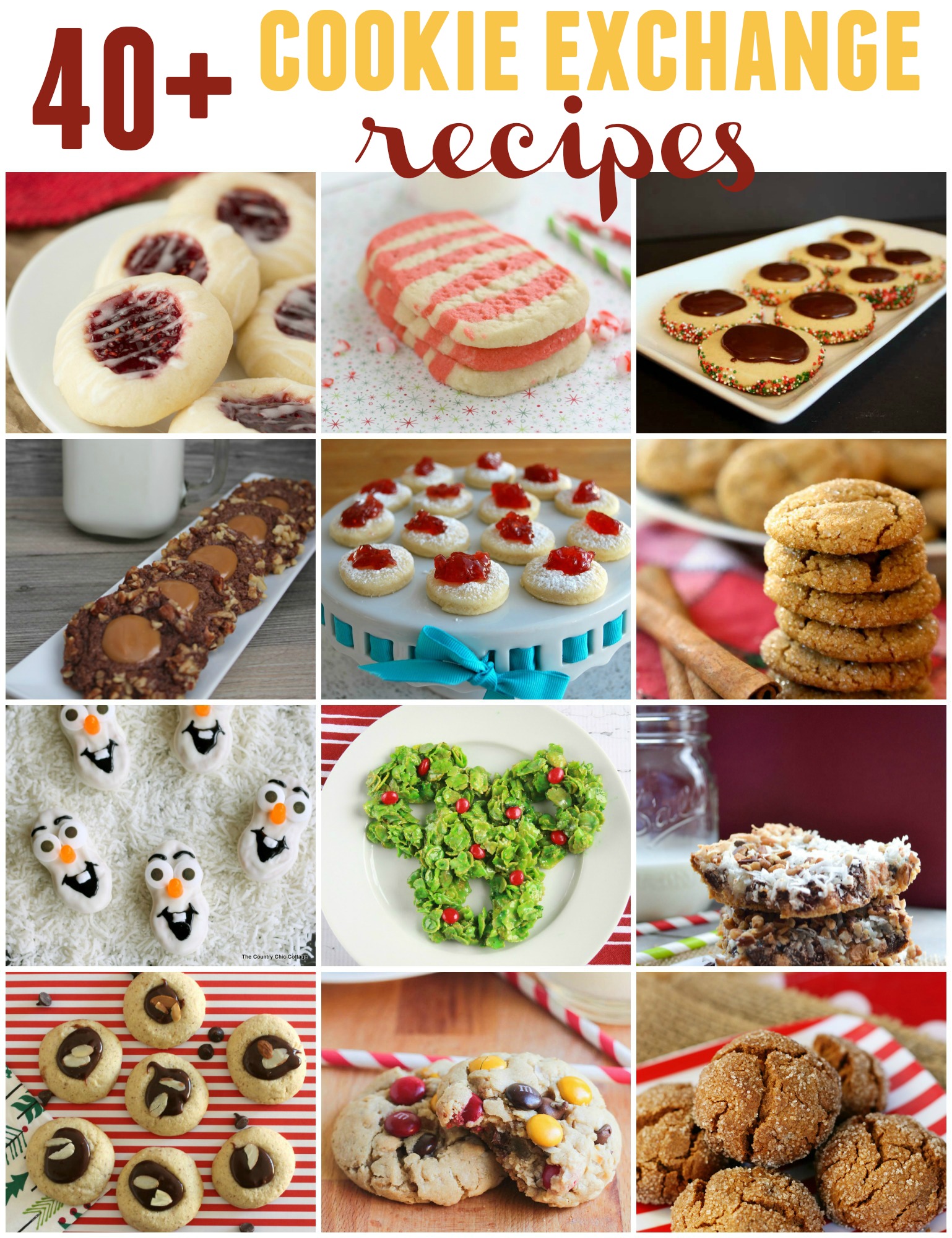 COOKIE EXCHANGE INSPIRATION (40+ recipes)