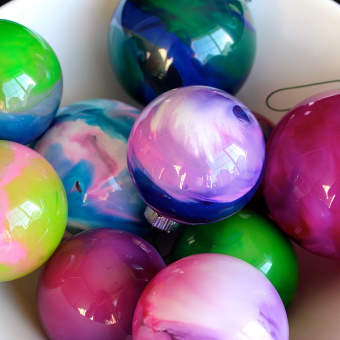 Melted Crayon Ornaments