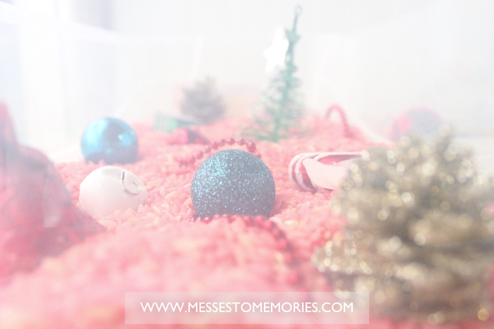 A fun Christmas Sensory Bin from Messes to Memories