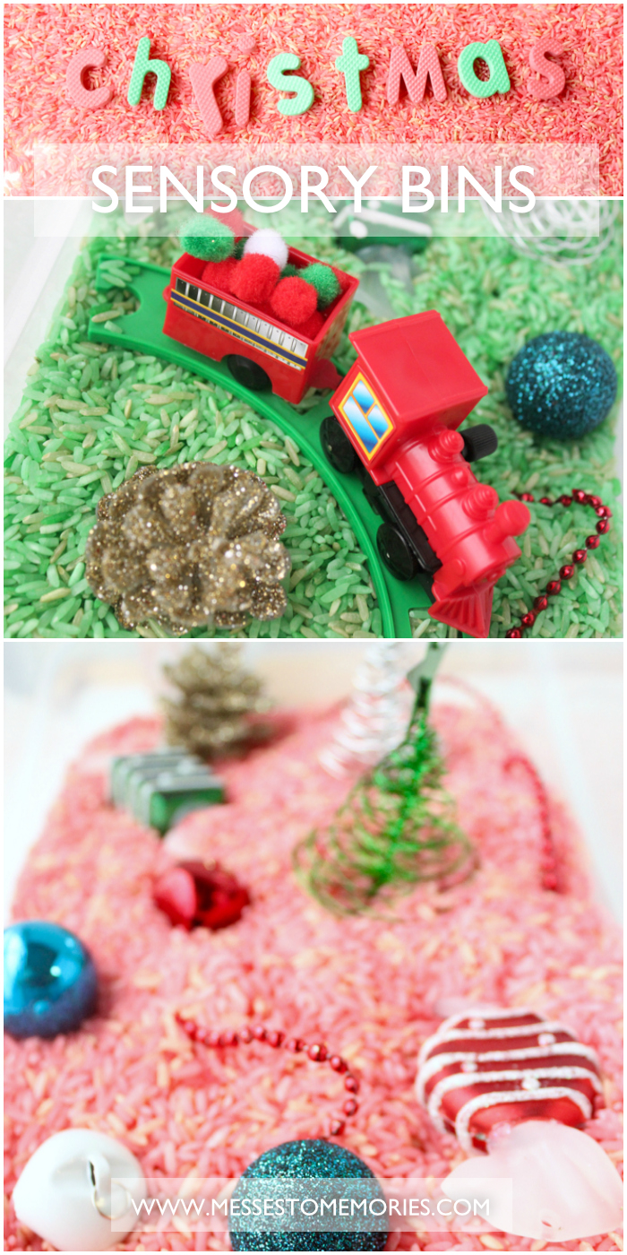A fun Christmas Sensory Bin from Messes to Memories