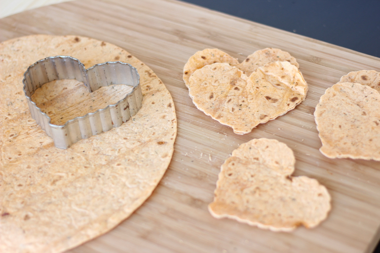 Cheesy Pesto Quesadilla--Valentine's Lunch