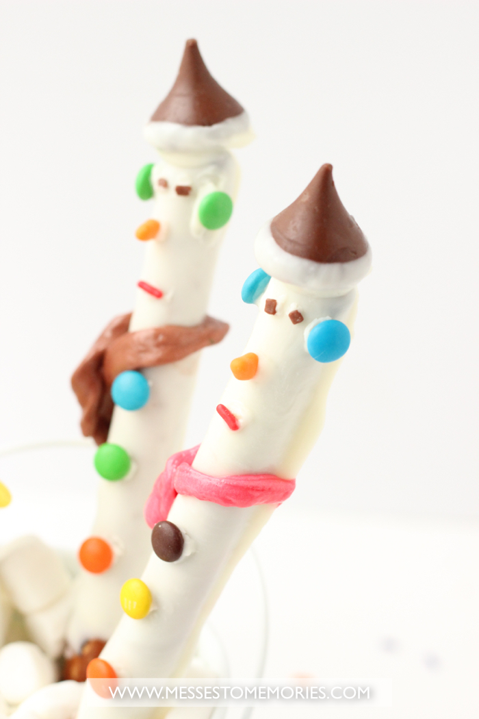 Snowman Pretzels