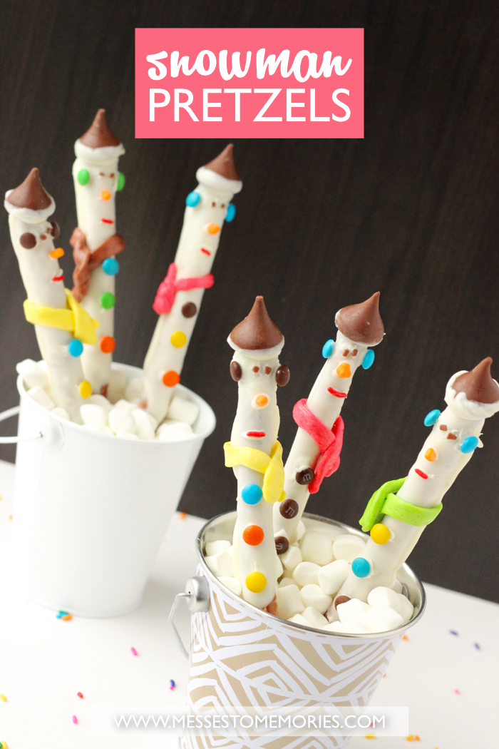 Snowman Pretzels