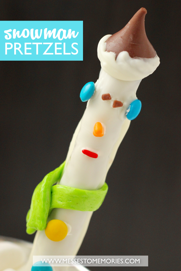 Snowman Pretzels