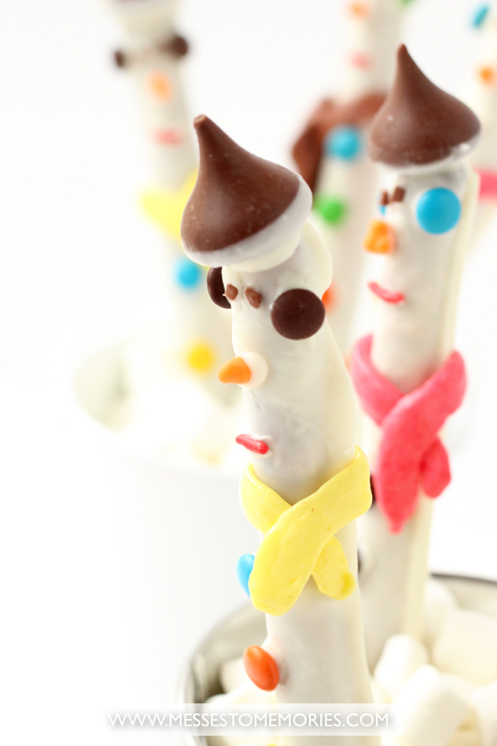 Snowman Pretzels