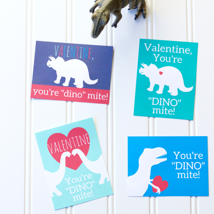 Dinosaur Valentines Printables