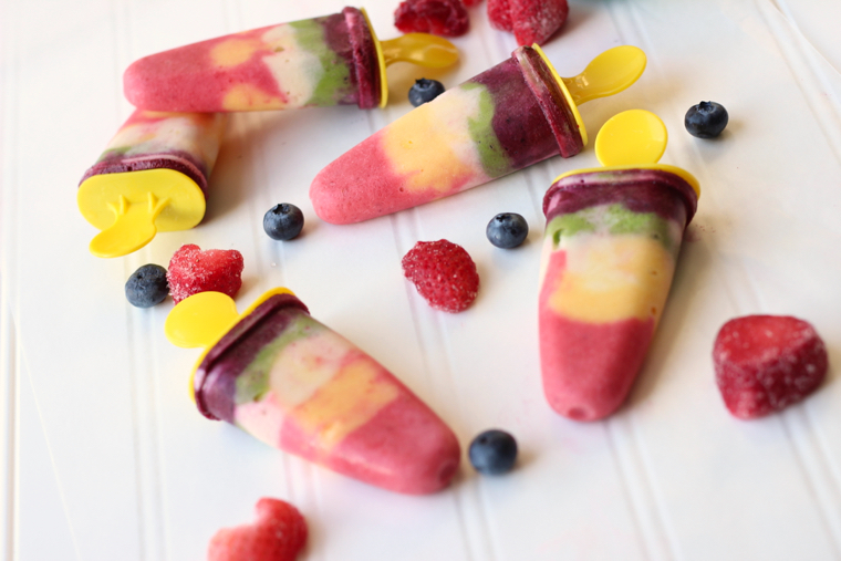 Layered Fruit Popsicles 2